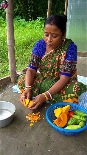 Pointed Gourd with Pumpkin & Prawn #pointedgourdrecipe #shorts