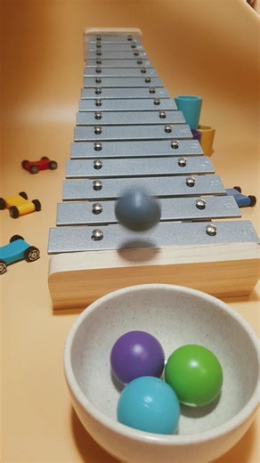 sounds of balls on xylophone #asmr