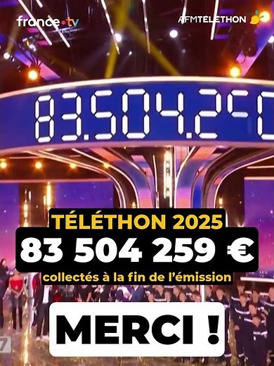 Résultat final du Téléthon 2025 !