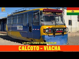 Cab Ride Calcoto - Viacha (Arica–La Paz Railway, Bolivia) train driver's view 4K