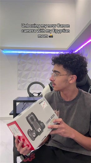 Unboxing My Canon Camera with My Egyptian Mom