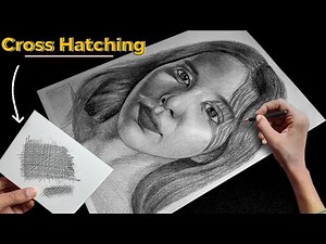 How to learn CROSS HATCHING ❌ | Drawing Full Portrait Using CROSS HATCHING Technique
