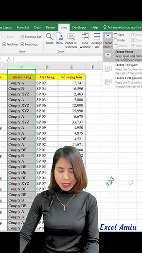 Những kỹ năng quan trọng trong Excel - Phần 1: Cố định dòng tiêu đề