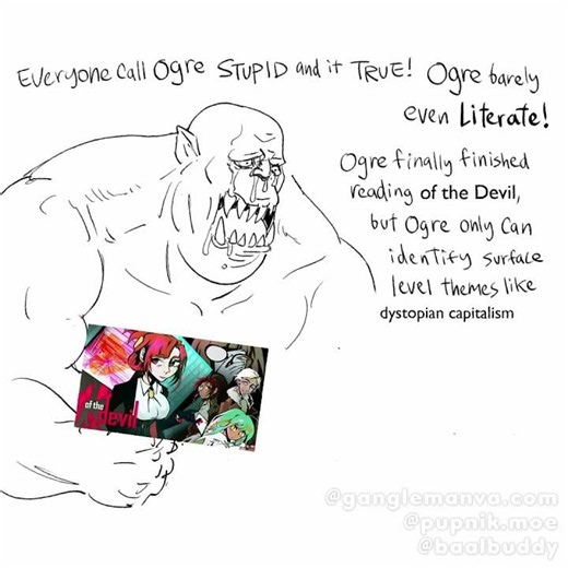 ogre finally finished reading of the devil