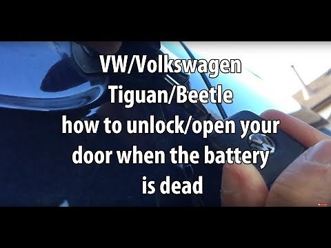 VW/Volkswagen Tiguan/Beetle how to unlock/open your door when the battery/remote key fob is dead