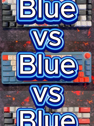 Which Switch Sounds Better? Blue vs Blue vs Blue #keyboard #mechanicalkeyboard #switches #KeyboardSounds #keyboardsound #fyp