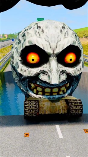 Funny Cars On the Bridge VS Bollard and Venom's Spinning Foot in BeamNG.drive