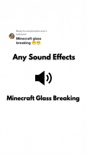 Minecraft Glass Breaking Sound Effects