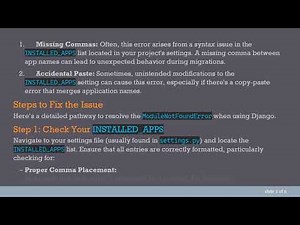 Resolving the ModuleNotFoundError in Django Migrations: A Guide for Developers
