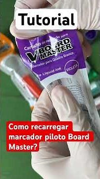 Como recarregar marcador piloto de quadro branco vboard master #tutorial #marcadores #comofazer