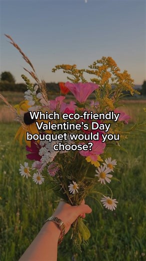 Ecosia on Instagram: "If you really know your partner… which bouquet are you bringing? 💐 Imported roses can emit over 90kg of CO2 per bouquet. Wildflowers and local, seasonal flowers emit a fraction of that. Happy Valentine’s Day 💚"
