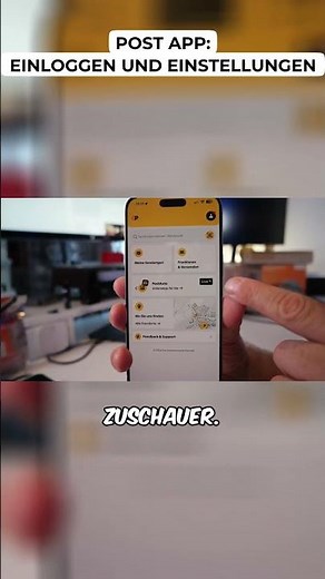 Post Preview App: Einloggen und Einstellungen