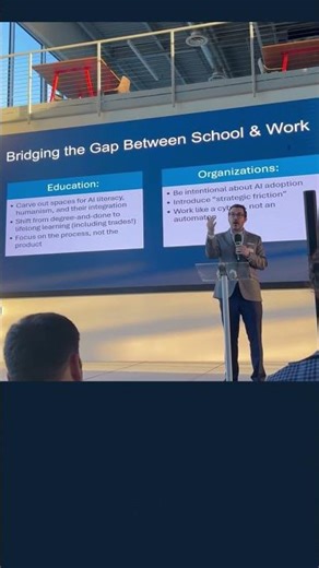 AI : Bridge the Gap Between Work and School