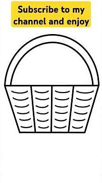 how to draw a basket easy step by step
