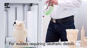 UPM Formi 3D is here! Our brand new 3D printing material will be presented 18 and 19 April in Espoo at the Nordic 3D Expo. Come meet us at Dipoli or follow us on social media for fresh updates! The material has a matte surface and can be processed like wood after printing. | UPM - a material solutions company