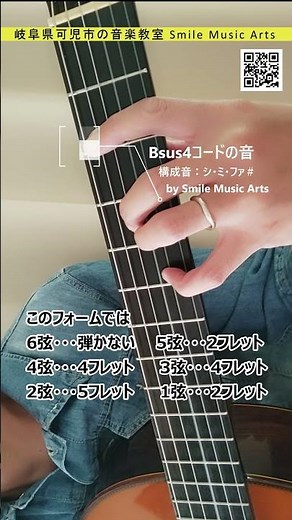 正しいBsus4コードの音、30秒でチェック！【ギター初心者向け】