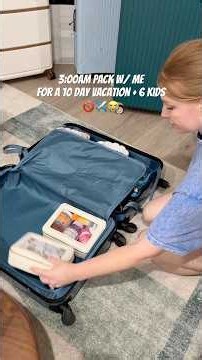 3 HOUR pack with me + 6 kids for a 10 day (blended family) vacation 🚫✈️😭