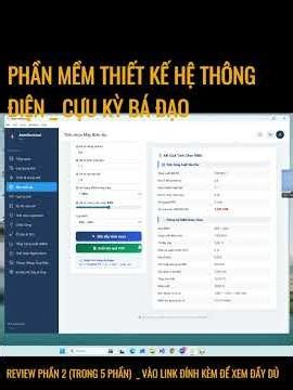 Phần mềm thiết kế hệ thống điện _ Phần 2