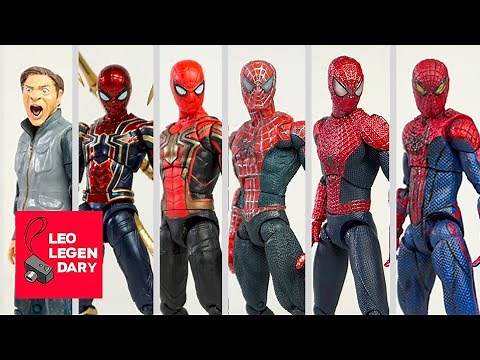 EVERY Spider-Man Movie Figure (Tobey, Andrew, Tom) Stop-Motion Reviews
