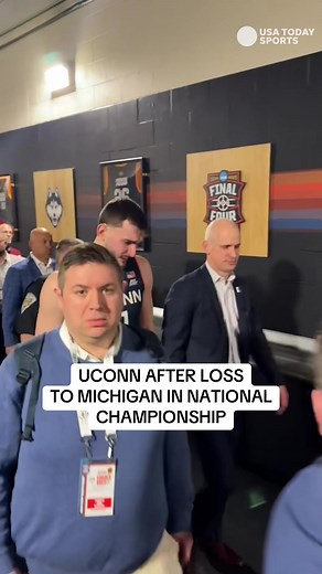 UConn Emotional After NCAA Championship Loss to Michigan