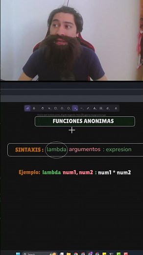 This is the syntax for an anonymous function in Python.