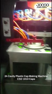 24 Cavity Plastic Cap Making Machine - CSD 1810 Caps #capmakingmachine #compressionmoldingmachine