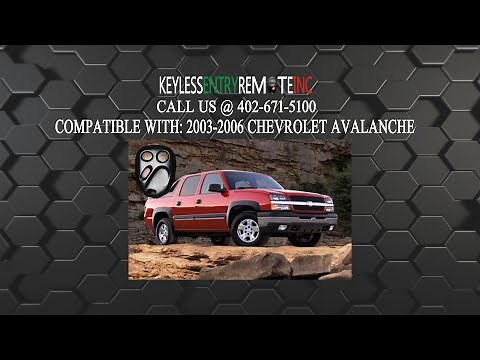 How To Replace Chevrolet Avalanche Key Fob Battery 2003 2004 2005 2006
