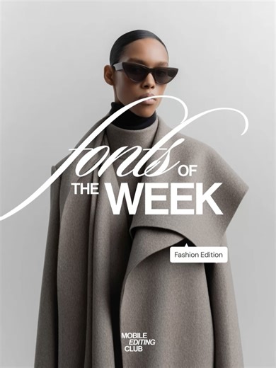 Mobile Editing Club | FONTS WE’RE OBSESSED WITH 🪩 You can download all of them from the Adobe Fonts website. P.S. Want to create brand visuals like these?... | Instagram