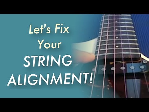 Fixing String Alignment on a Bolt-On Neck Guitar - DrKevGuitar.com