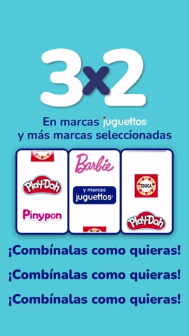 ¡No te pierdas la gran promoción 3x2 en Juguettos!