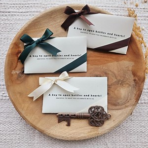 Personalized Key Bottle Opener Wedding Favors: Custom Tag & Packaging - Etsy