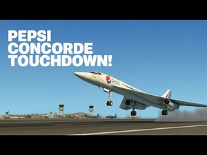 Concorde's Epic Pepsi Livery Landing at Naval Air Station North Island!