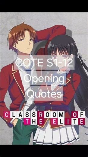 COTE S1- OPENING QUOTES(ep1-12)/ All Quotes From S1