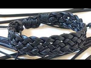 how to make a adjustable leather bracelets at home
