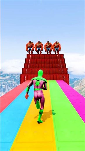 GTA 5 Epic Water Ragdolls | Spider-Man Jumps / Fails ep.17097 #shorts