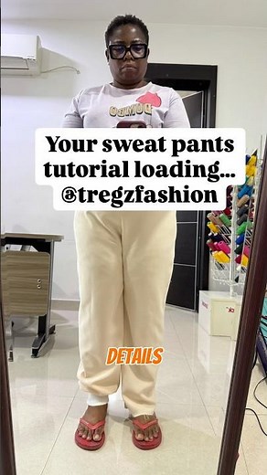 I’m making the cutest Sweat Pant Ever🔥🔥#sweatpants #sewingpants #sewingtips #pants