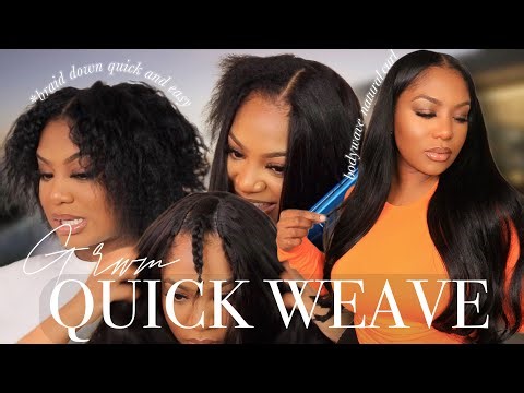 Middle Part Quick-Weave Tutorial! Flat Sew-In Results, For Beginners+ 3WEEK UPDATE! Ft. KLAIYI HAIR