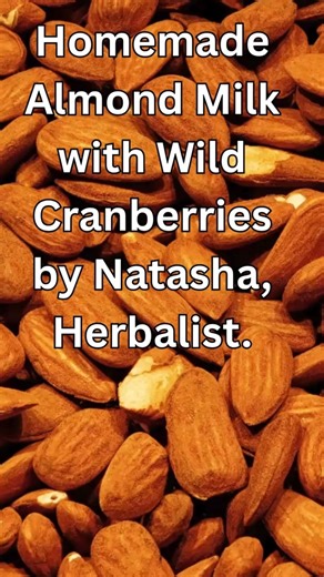 Homemade Almond Milk with Wild Cranberries | Supporting Heart Health
