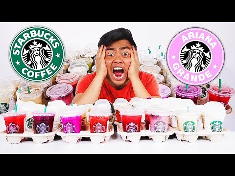 I Ordered Every Drink From STARBUCKS (Pinkity Drinkity)