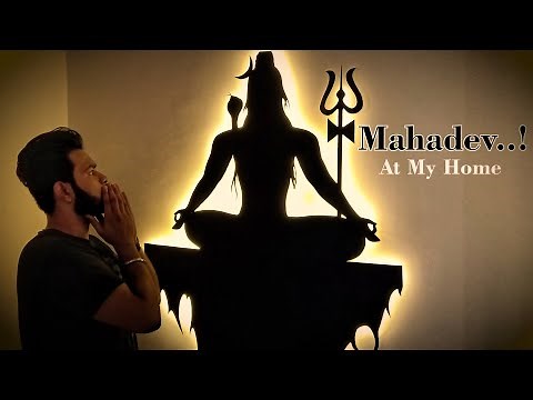 Mahadev at my Home | Artistic 3D Mahadev Art on Wall Vlog |3D Wallart Ideas|Lord Shiva Wallart