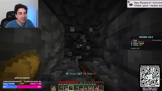 Minecraft Live Ontem Evento Gladiator no Survival