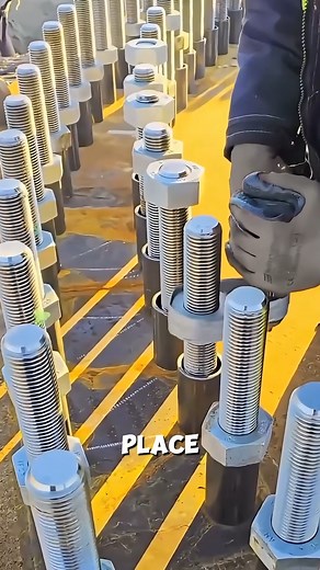 Simple Tricks to Install Large Bolts Faster #EngineeringHack #FastWork #IndustrialTools | Euless Studio