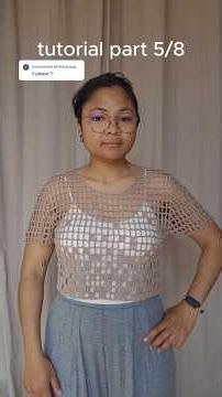5/8 Mistral filet tee tutorial #crochet