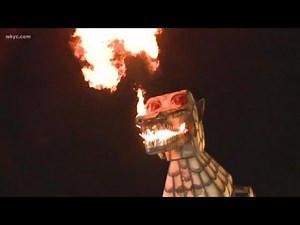 Megasaurus: Meet the fire-breathing, car-eating dinosaur at Maize Valley