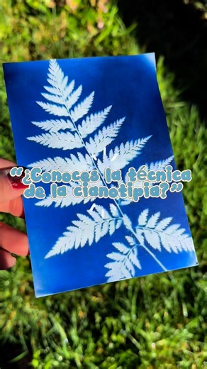 🌳Soy Tania | Te ayudo a tejer mejor, crear e inspirarte ✨ on Instagram: "💙 ¿Conoces la técnica de la cianotipia? Es un proceso artístico antiguo que me tiene fascinada porque mezcla ciencia, arte e historia en una sola experiencia. 🙂 🌿 La técnica nació en el siglo XIX y se usaba para copiar planos arquitectónicos. La había descubierto hace un tiempo pero encontré un kit en la app de Temu, y lo mejor es que puedo practicarla desde mi casa sin necesidad de experiencia previa. 🏡 ✨ Consiste en 
