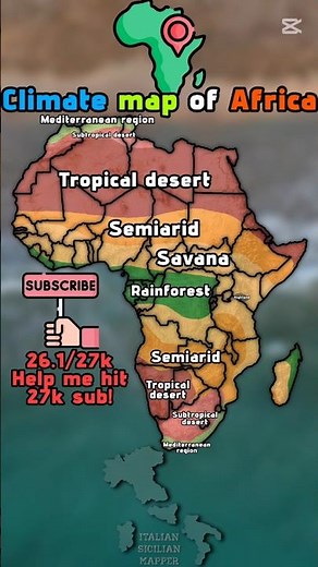 Climate map of Africa #mapping