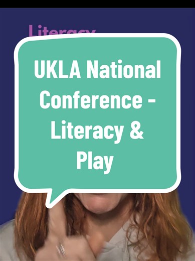 Teachers, researchers, students - are you interested in literacy and play? The UKLA National Conference is taking place on Saturday 21 March online. https://ukla.org/national-conference-2026/ #conference #ukla #literacy #play #education