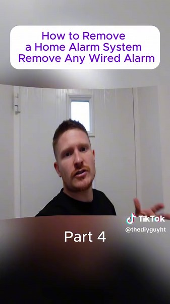 How to Remove a Home Alarm System Remove Any Wired Alarm #diy #plumbing #handyman #maker #work #working