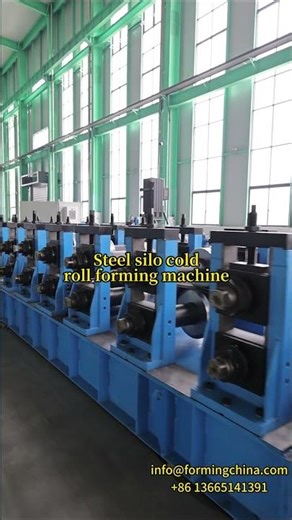 Steel silo cold roll forming machine