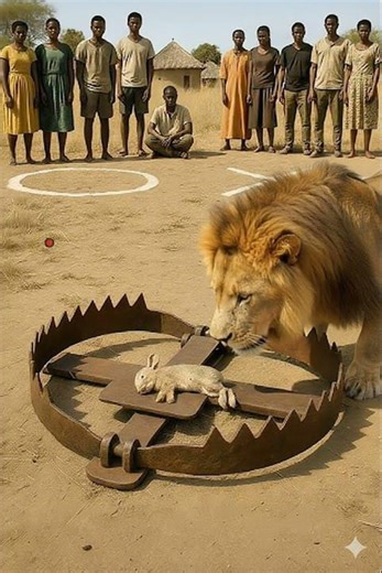 Can the Lion Snatch the Rabbit? 🦁🐰 | The King's lightning strike! #lion #wild